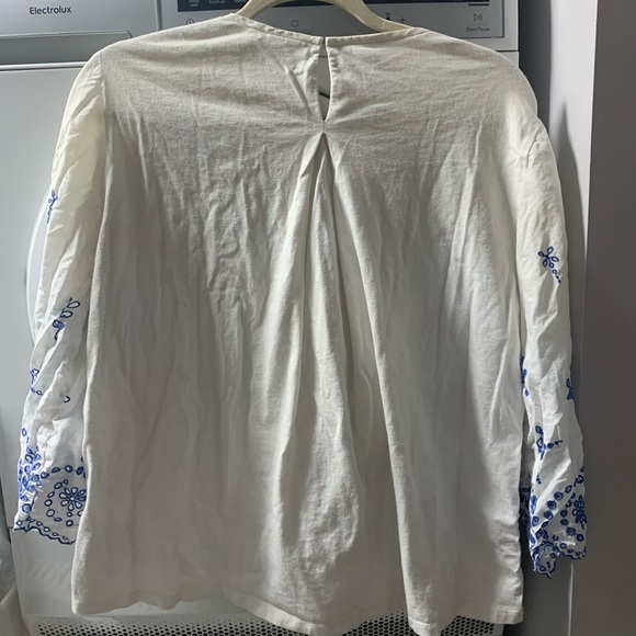 Bell-Sleeve embroidered top - TORY BURCH - Picture 6 of 7